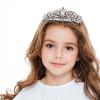 2 Pack Silver Crystal Crowns Tiara for Women, Girls Elegant Princess Rhinestone Crown with Combs, Bridal Wedding Headbands Prom Birthday Party Halloween Hair Accessories Jewelry Gifts for Women Girls view 3