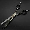 Hair Cutting Scissors, Japan 9cr13 steel 6 '' black Bearing cut hair salon scissors cutting barber Thinning shears hairdressing scissors BY ZZYY (Color : Set) view 2