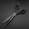 Hair Cutting Scissors, Japan 9cr13 steel 6 '' black Bearing cut hair salon scissors cutting barber Thinning shears hairdressing scissors BY ZZYY (Color : Set) view 3