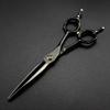 Hair Cutting Scissors, Japan 9cr13 steel 6 '' black Bearing cut hair salon scissors cutting barber Thinning shears hairdressing scissors BY ZZYY (Color : Set) view 4