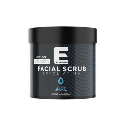Elegance Natural Face Scrub, 16.9 Oz, Aloe Vera Based Facial Scrub, Exfoliate and Eliminate Impuritites for a Healthy and Hydrated Glowing Skin