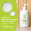 humane Benzoyl Peroxide Acne Body Wash - 10% Maximum-Strength Face, Skin, Butt, and Back Acne Treatment - 16 Fl Oz - Dermatologist-Tested Non-Foaming Acne Face Wash Cleanser - Vegan, Cruelty-Free view 2