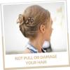 Beaupretty 4pcs U-shaped Hair for Elegant Updos Hair Sticks Clips for All Types Chic Watercolor for Stylish Buns and Chignons view 3
