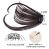 Blunt Bangs Natural Air Bangs Clip On Hair Extension Fake Fringe Front Straight Fake Hairpiece Black Brown4# view 4
