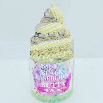 Black raspberry Vanilla Body scrub Shea butter scrub Skincare moisturizer