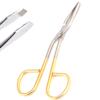 AAProTools Perfectweeze Slant Tip Tweezer, with Easy Scissor Handle Gold view 1
