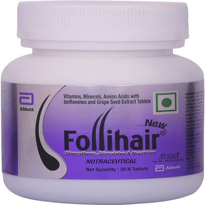 Planet07 Folli Hair Tablets Hair Fall Control 30 Tablets Hair Care Folli Hair Pack of 2 Reduce Hair Fall