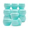 18 pcs Travel Size Container Small Plastic Jars Cosmetic Jars with Lids and Inner Liners for Scrubs, Oils, Salves, Creams, Lotions, Nail Accessories (10ml, Green view 1