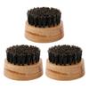 Beaupretty 3pcs Boar Bristle Beard Brush for Men Premium Beard Grooming Tool for Easy Care and Styling Moisture-resistant and Design for Travel and Home Use view 1