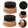 Beaupretty 3pcs Boar Bristle Beard Brush for Men Premium Beard Grooming Tool for Easy Care and Styling Moisture-resistant and Design for Travel and Home Use view 4