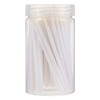 FOMIYES 100pcs Disposable Lip Brush Applicators Plastic Lipstick Wands for Lip Gloss and Makeup Application Beauty Tool for Precise Cosmetic Use