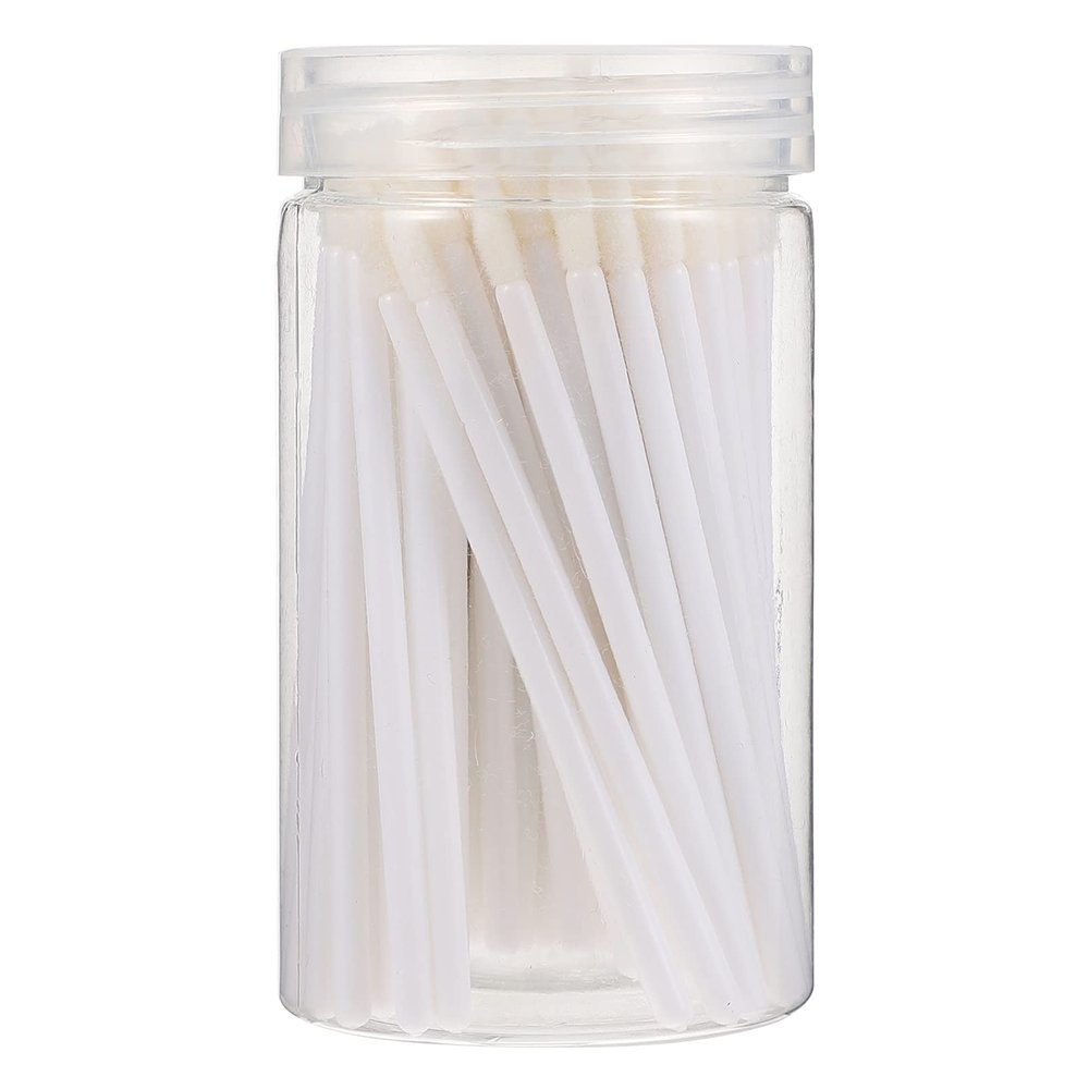 FOMIYES 100pcs Disposable Lip Brush Applicators Plastic Lipstick Wands for Lip Gloss and Makeup Application Beauty Tool for Precise Cosmetic Use