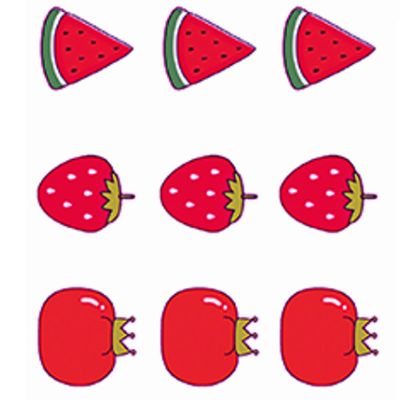 20PCS temporary tattoo fake and long lasting, flowers and fruits cute shape waterproof stickers, used for birthday party supplies, suitable for beaches, festivals and parties