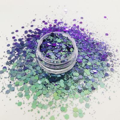 15 Grams/jar - Changeable Chunky Mixes Sequins Glitter - Festival Rave Beauty Makeup Face Body Nail Art Tumbler Decoration PCM47