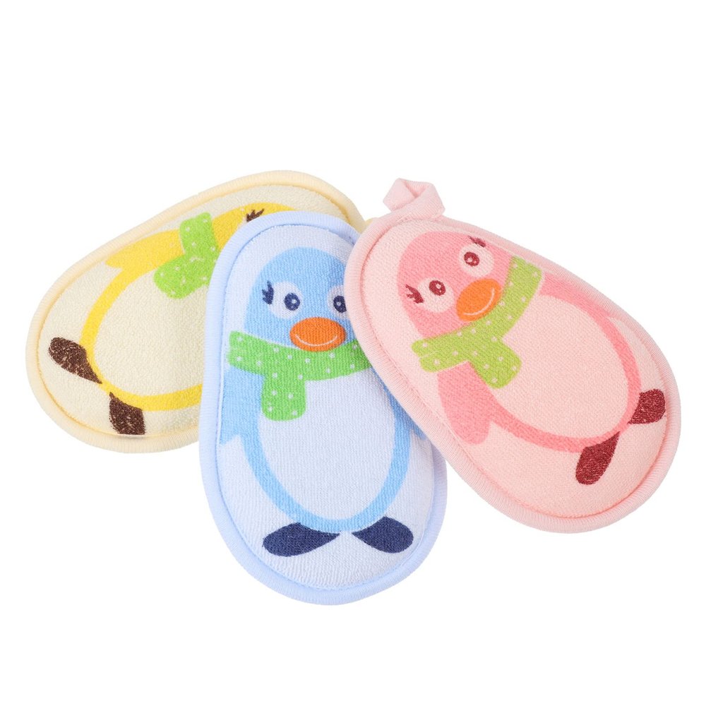 3pcs Baby Bath Cotton Body Towels Mens Loofah Mens Body Lotion Natural Shower Luffa Loofah for Men Tub Scrubber Men Body Lotion Newborn Bath Supplies Cartoon Sponge