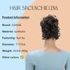 CAISHA Jumbo Hairpiece Scrunchy Updo Voluminous Curly Messy Bun Brunette With Highlights G19L view 2