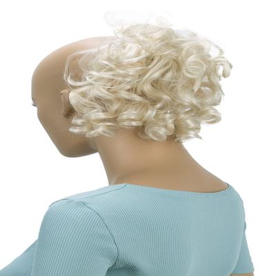 CAISHA Jumbo Hairpiece Scrunchy Updo Voluminous Curly Messy Bun Light Blonde G17L