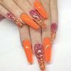 24Pcs False Nails French Full Cover Long Coffin Press On Fake Nails for Womens (002) view 1
