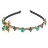 Beaupretty Hair Jewel Headband Green Outfit 1pc Rhinestone Headband Hair Rhinestones Clothing ' Fashion Headbands view 1