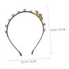 Beaupretty Hair Jewel Headband Green Outfit 1pc Rhinestone Headband Hair Rhinestones Clothing ' Fashion Headbands view 2