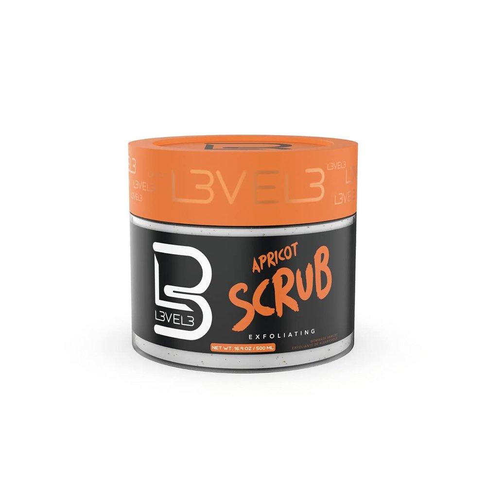 L3 - Level 3 Apricot Facial Scrub - Great for All Skin Types - Reduces Acne - Reduces Clogged Pores - Gentle and Effective Exfoliation