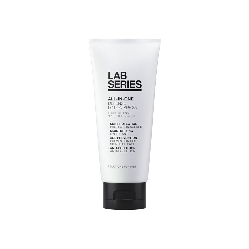 Lab Series Men's All-In-One Defense Face Lotion SPF 35 - Mineral Oil Free Sunscreen - Anti Aging Face Moisturizer with SPF - Skin Care for Men, 3.4 Fl Oz