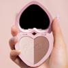 KimChiChic Beauty Thailor Contour Duo, 2-in-1 Sculpting Palette, Blendable Matte Powders, Heart-Shaped Compact with Mirror, Cruelty-Free, Tawny view 3