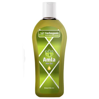 Amla Herbal Hair Oil, Stimulated Hair Growth, Reducing Hair Loss, Improve Scalp Circulation by Herboganic 5 Fl. Oz