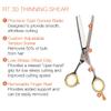 Cricket Centrix Roc-It Dog Professional Stylist 5.75 Hair Cutting Shear and 30T Thinning Scissor Duo Set view 4