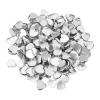 CHGCRAFT 300Pcs Empty Heart Metal Pans Size 19.5mm for Eyeshadow Palette Makeup Palette Sliver view 1