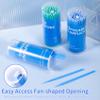 Annhua Disposable Micro Applicators Microswabs Application Brushes 400 PCS, Micro Applicator Bendable for Eyelash Extensions, Oral Care and Cleaning - Fine Tips - Green view 2