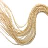 10 Pieces - Bleached Grizzly Thin Long Whiting Farm Rooster Saddle Hair Extension Feathers Craft Supply Fly Tying Summer | Moonlight Feather view 2