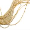 10 Pieces - Bleached Grizzly Thin Long Whiting Farm Rooster Saddle Hair Extension Feathers Craft Supply Fly Tying Summer | Moonlight Feather view 4