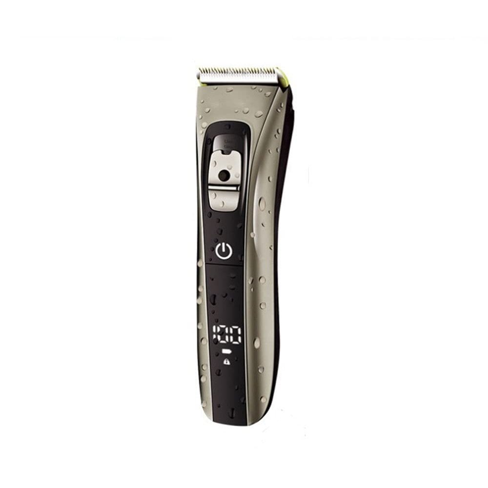 SMSOM Cordless Hair Clippers, Professional Hair Clippers, Beard Trimmer Kit for Face, Head, Body Hair Styling and Grooming, Rechargeable, Gold