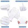10 Pairs 100% Moisturizing Gloves for Dry Hands Overnight, Selizo 10 Pairs White Cotton Gloves for Women Eczema, Hand Moisturizer Sleeping Spa Gloves for Dry Hands Eczema view 2