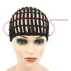 1 Pc Black Braided Wig Cap Crochet Wig Cap Cornrows Cap with Adjustable Elastic Band and Hair Clips Weaving Wig Caps for Crochet Braids Wig Making view 2