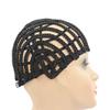 1 Pc Black Braided Wig Cap Crochet Wig Cap Cornrows Cap with Adjustable Elastic Band and Hair Clips Weaving Wig Caps for Crochet Braids Wig Making view 3