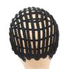 1 Pc Black Braided Wig Cap Crochet Wig Cap Cornrows Cap with Adjustable Elastic Band and Hair Clips Weaving Wig Caps for Crochet Braids Wig Making view 4