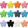 12-Piece Flower Claw Clips - Large Jaw Clips for Women & Girls - Thick & Thin Hair - 12 Colors - Matte, Non-Slip, Strong Hold view 1