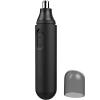 Qisebin Upgraded Nose and Ear Hair Trimmer, Professional Painless Nose Hair Remover for Men and Women, Electric High-speed Rotating Waterproof Stainless Steel Nose Hair Trimmer,Black view 1