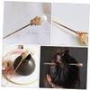 Beaupretty 2pcs Elegant Vintage Hair Sticks Chinese Hair for Women Lightweight Decorative Bun Accessories for Updos for Weddings and Special Occasions Random Style view 2