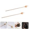 Beaupretty 2pcs Elegant Vintage Hair Sticks Chinese Hair for Women Lightweight Decorative Bun Accessories for Updos for Weddings and Special Occasions Random Style view 3