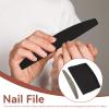 100pcs Half Moon Nail File Set, Replaceable Reusable Stainless Steel Baseboard Nail File Strips for Fingernails and Toenails view 2