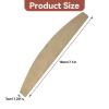 100pcs Half Moon Nail File Set, Replaceable Reusable Stainless Steel Baseboard Nail File Strips for Fingernails and Toenails view 4