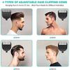 SMSOM Electric Hair Clippers for Men, Professional Cordless Clippers for Hair Cutting Beard Trimmer Barbers Grooming Kit, with 4 Pcs Guide Combs, USB Rechargeable, Black view 2
