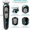 SMSOM Electric Hair Clippers for Men, Professional Cordless Clippers for Hair Cutting Beard Trimmer Barbers Grooming Kit, with 4 Pcs Guide Combs, USB Rechargeable, Black view 3