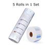 Adorila Barber Neck Strips - 5 Rolls (500 Strips, White), Disposable Self-Adhesive Neck Paper Bands for Hair Cutting, Salon & Stylist Supplies view 2