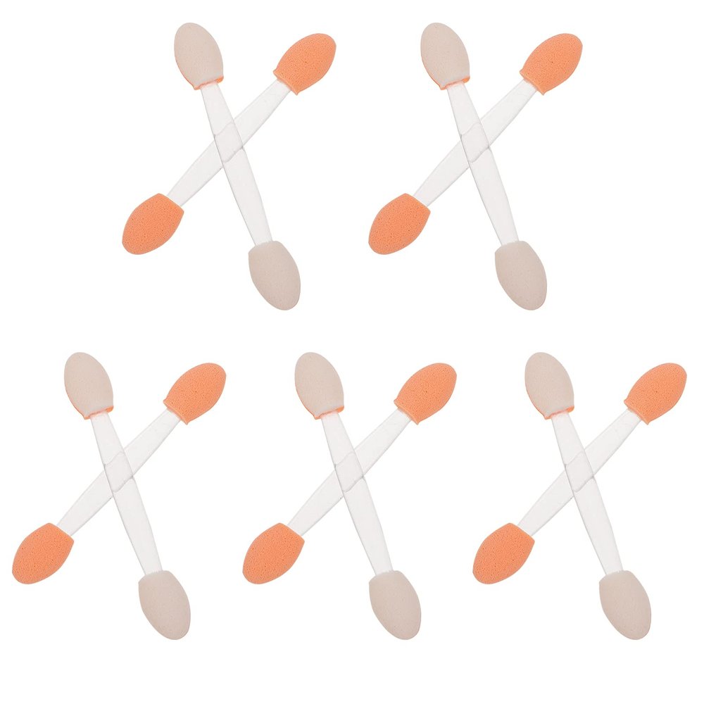 FOMIYES 100pcs Dual-sided Eyeshadow Sponge for Makeup Material Eye Brushes for Eyeliner Eyelash and Eyebrow Use Easy to Carry Skin-friendly Design