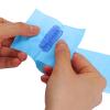 Barber Blue Disposable & Flexible Paper Neck Strips for Salon Hair Cutting & Styling - 5 Rolls, 500 Strips, Water-Resistant and Self-Adhering view 2
