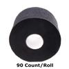 Barber Neck Strips - 5 Rolls 500 Pieces Black, Disposable & Flexible Paper for Hair Cutting, Salon Supplies, Water Resistant and Self-Adhering view 2